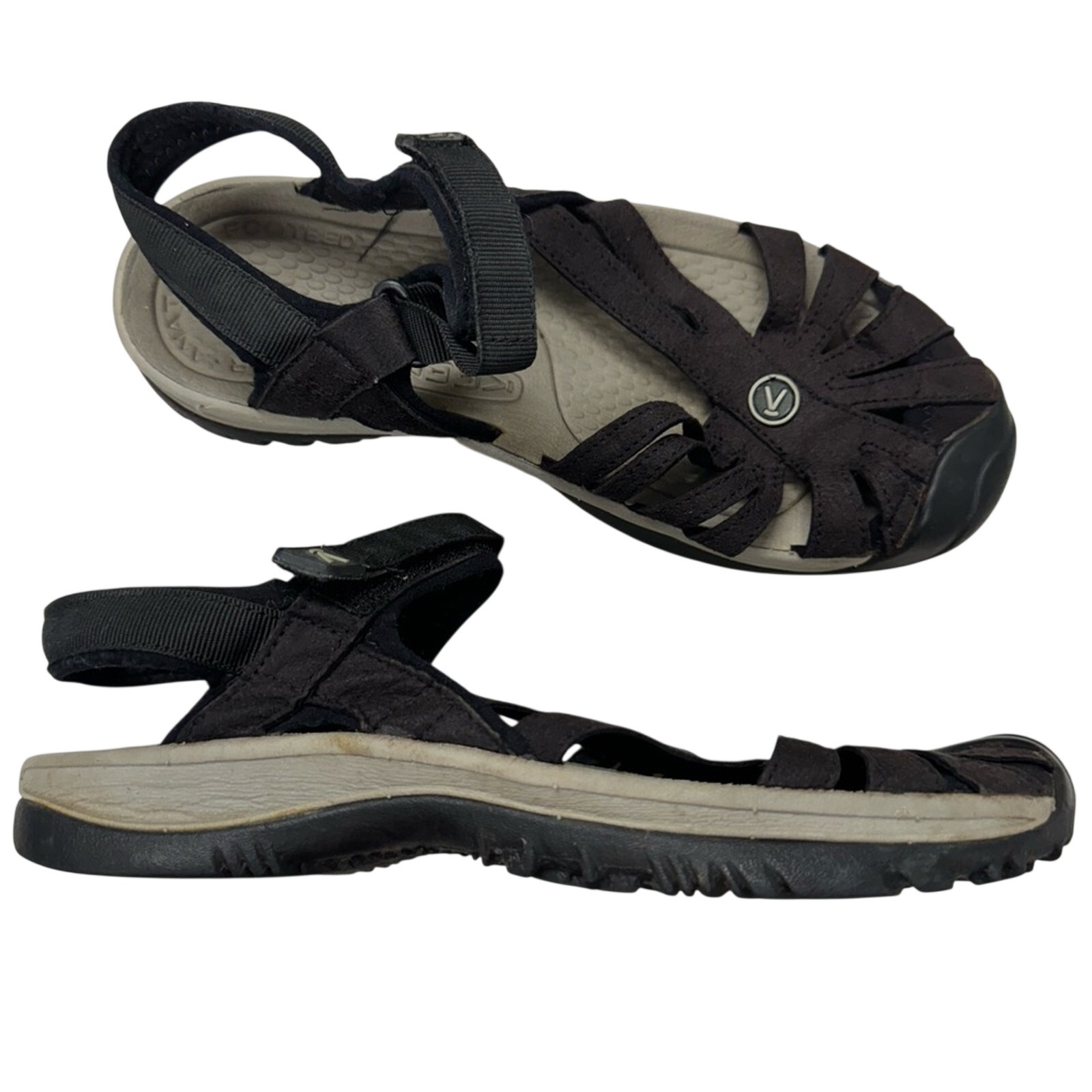 Keen Grey Strappy Sandals Womens 7 Hiking Outdoors Water Resistant Comfort Shoes